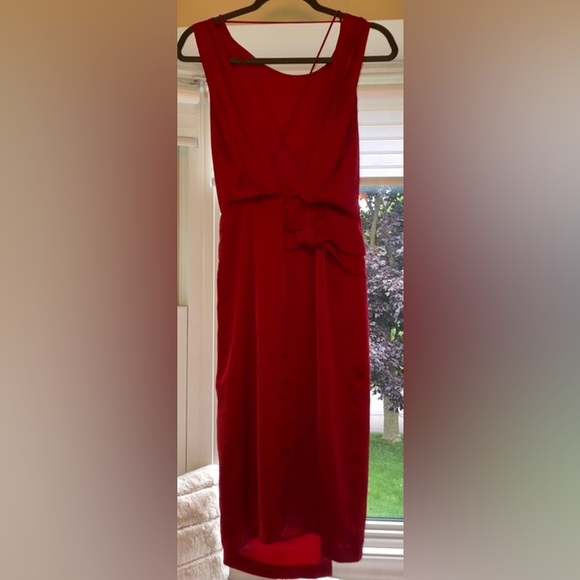 Reiss US size 0 Raspberry backless dress - Picture 3 of 5